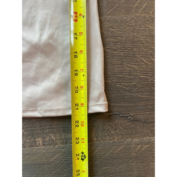 Hunter & Brown Womens Beige Square Neck Short Sleeve Stretch Top Small - Picture 4 of 4